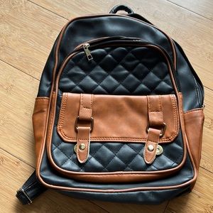 Black and Tan Backpack